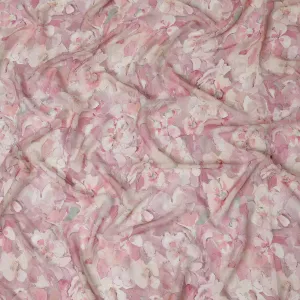 Blushing Petals Viscose Crepe Fabric - 110cm Wide, Exquisite Texture, Purchase Online-D18101