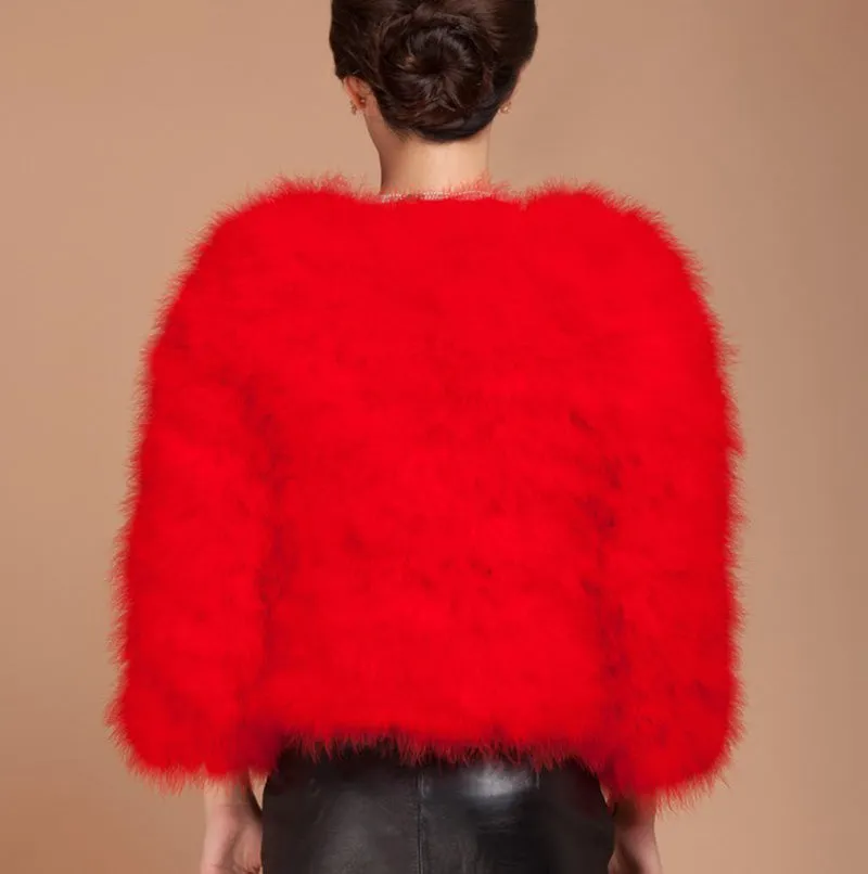 Boujee Feather Coat