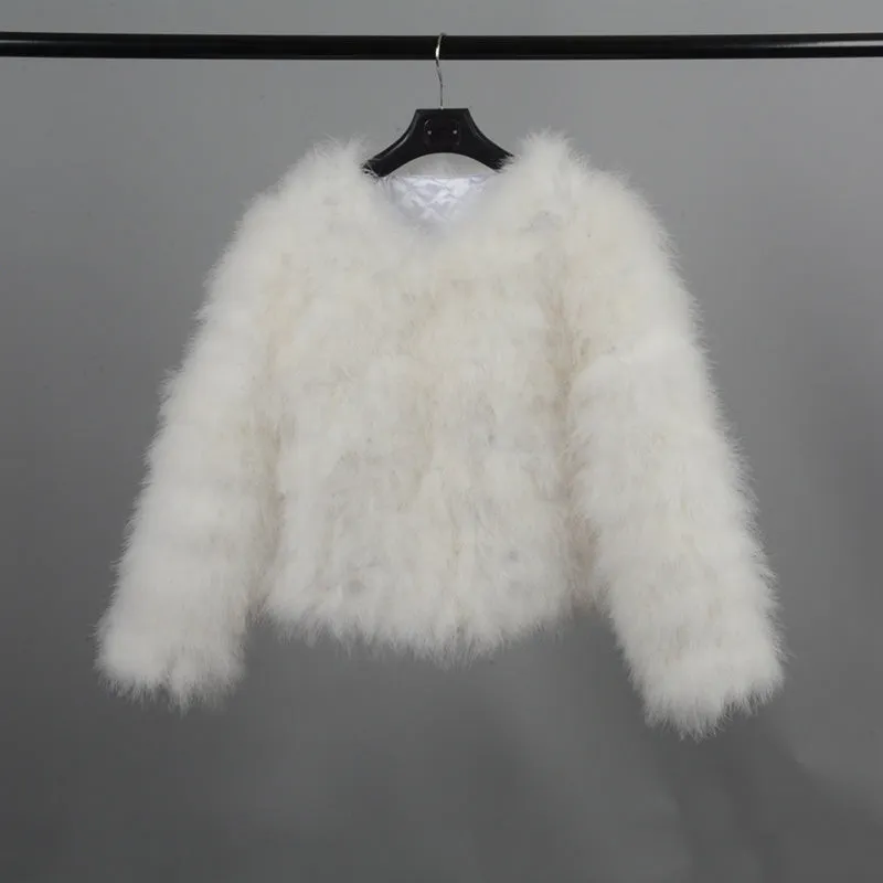 Boujee Feather Coat