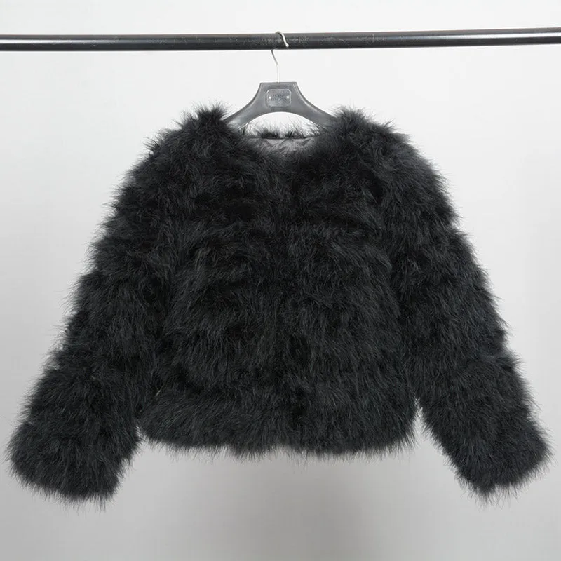 Boujee Feather Coat