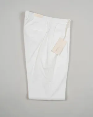 Briglia Garment Dyed Cotton Chinos / White