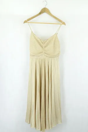 Calvin Klein Gold Cocktail Dress 8