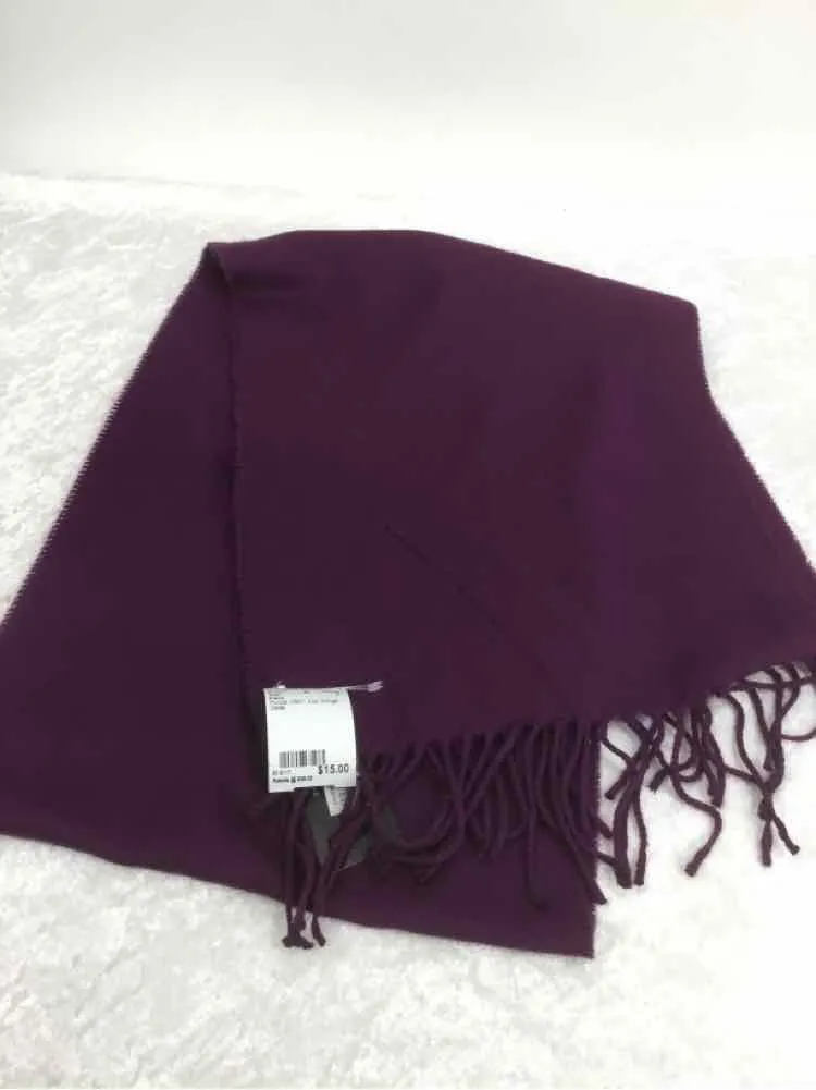 Cejon Purple NWT Knit Fringe Detail Scarf