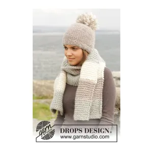 Drops - Selma Hat & Scarf - Knitting Pattern (PDF Download)