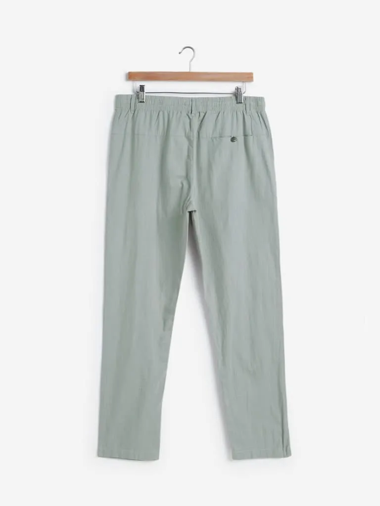 ETA Light Sage Green Slim-Fit Chinos