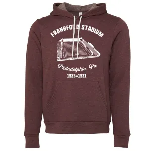 Frankford Stadium Pullover Hoodie | Frankford Stadium Heather Maroon Pullover Hoodie