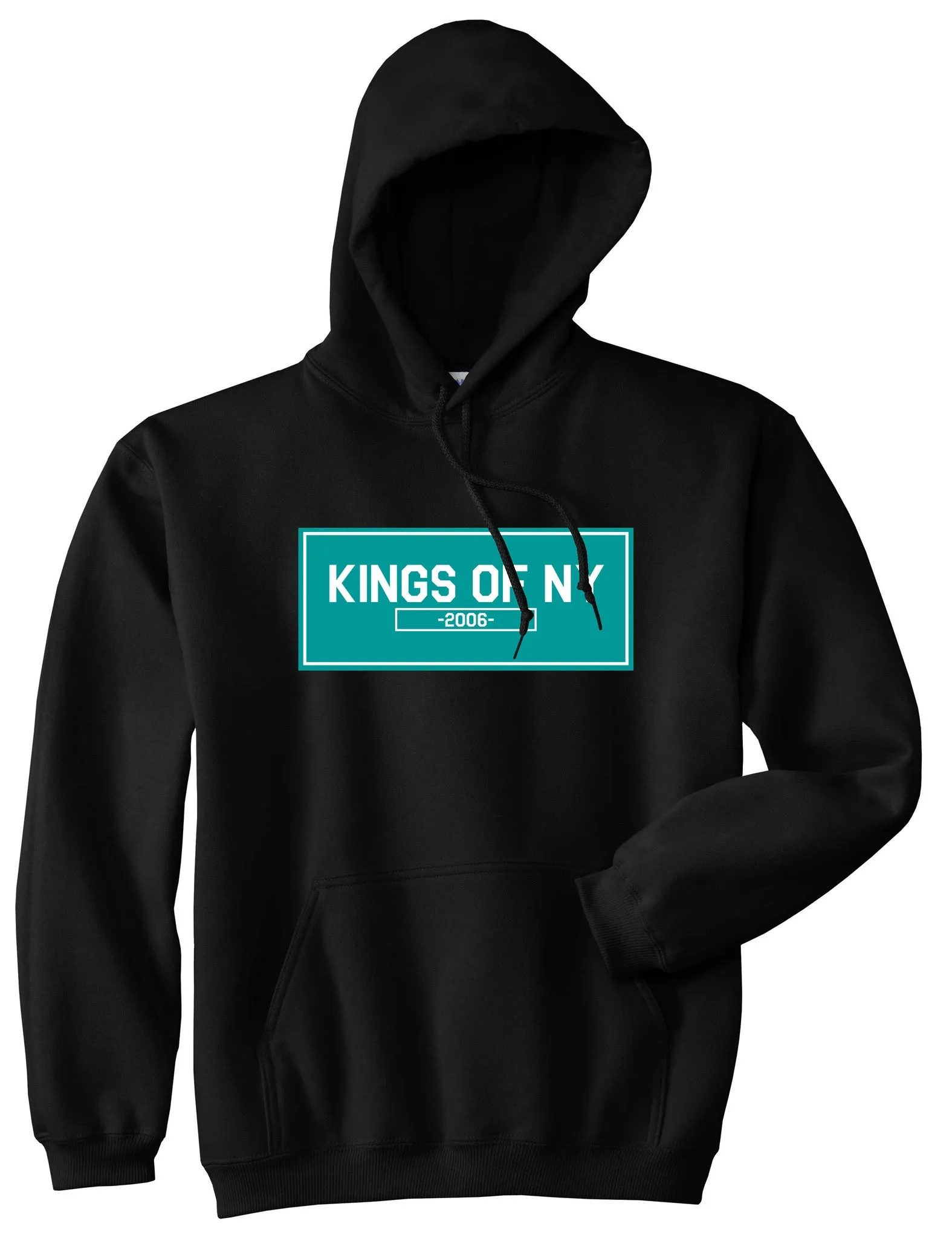 Kings Of NY 2006 FALL15 Blue Logo Pullover Hoodie Hoody