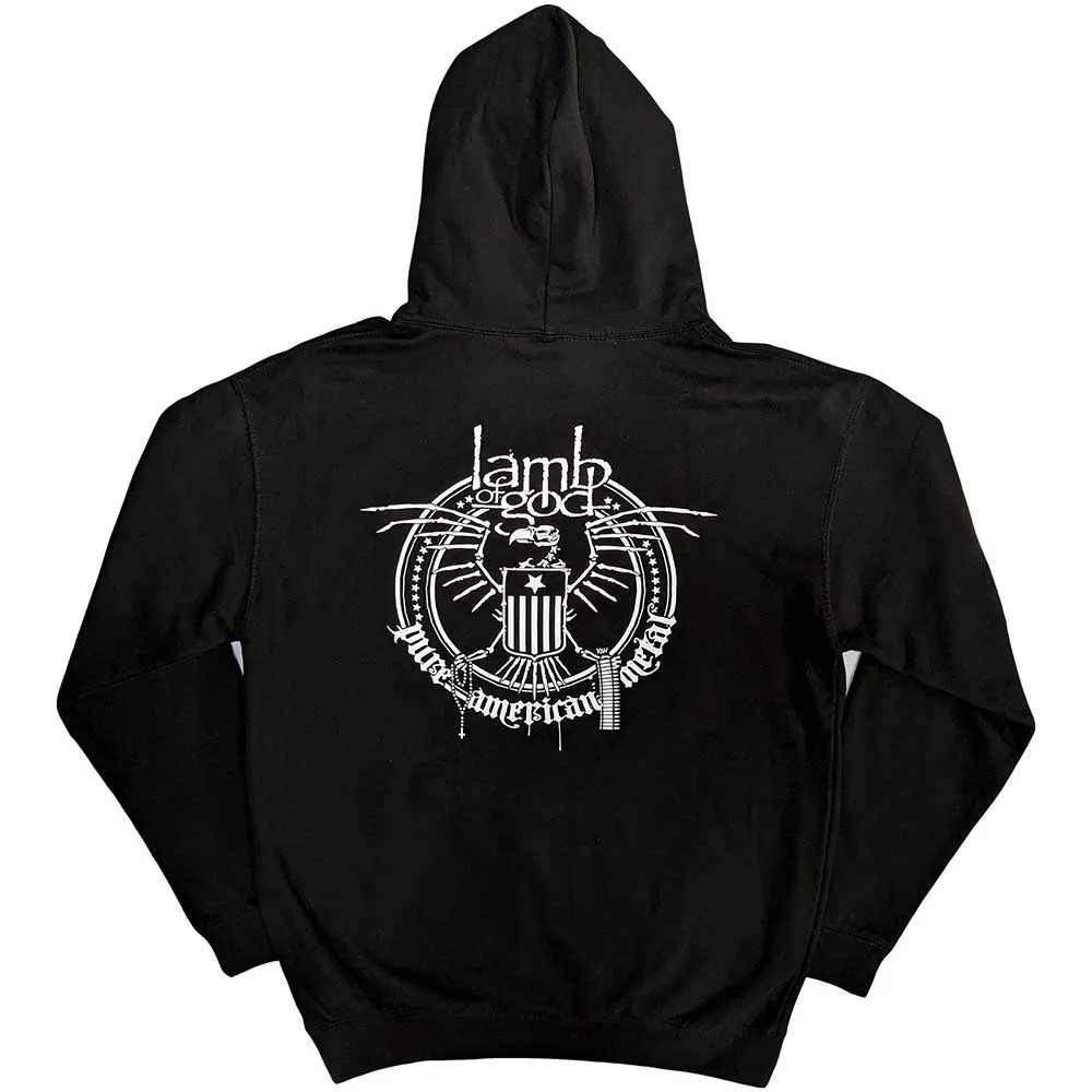 Lamb Of God Unisex Pullover Hoodie: Skeleton Eagle