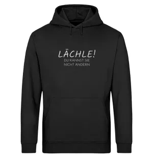 Lächle! Bio Hoodie Unisex