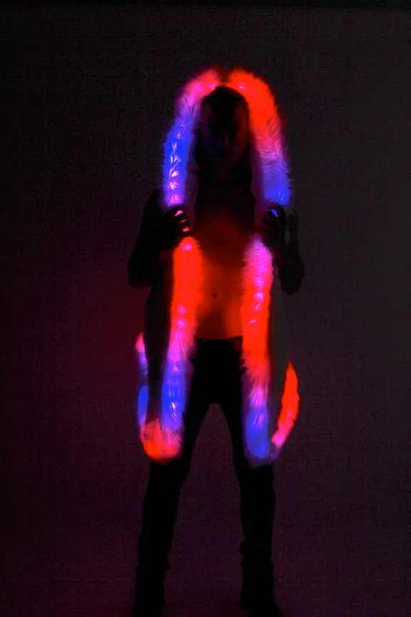 Men's LED Sequin Vest in "Purple Gold Rainbow"