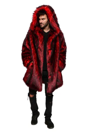 Men's Short Playa Coat in "Red Wolf"