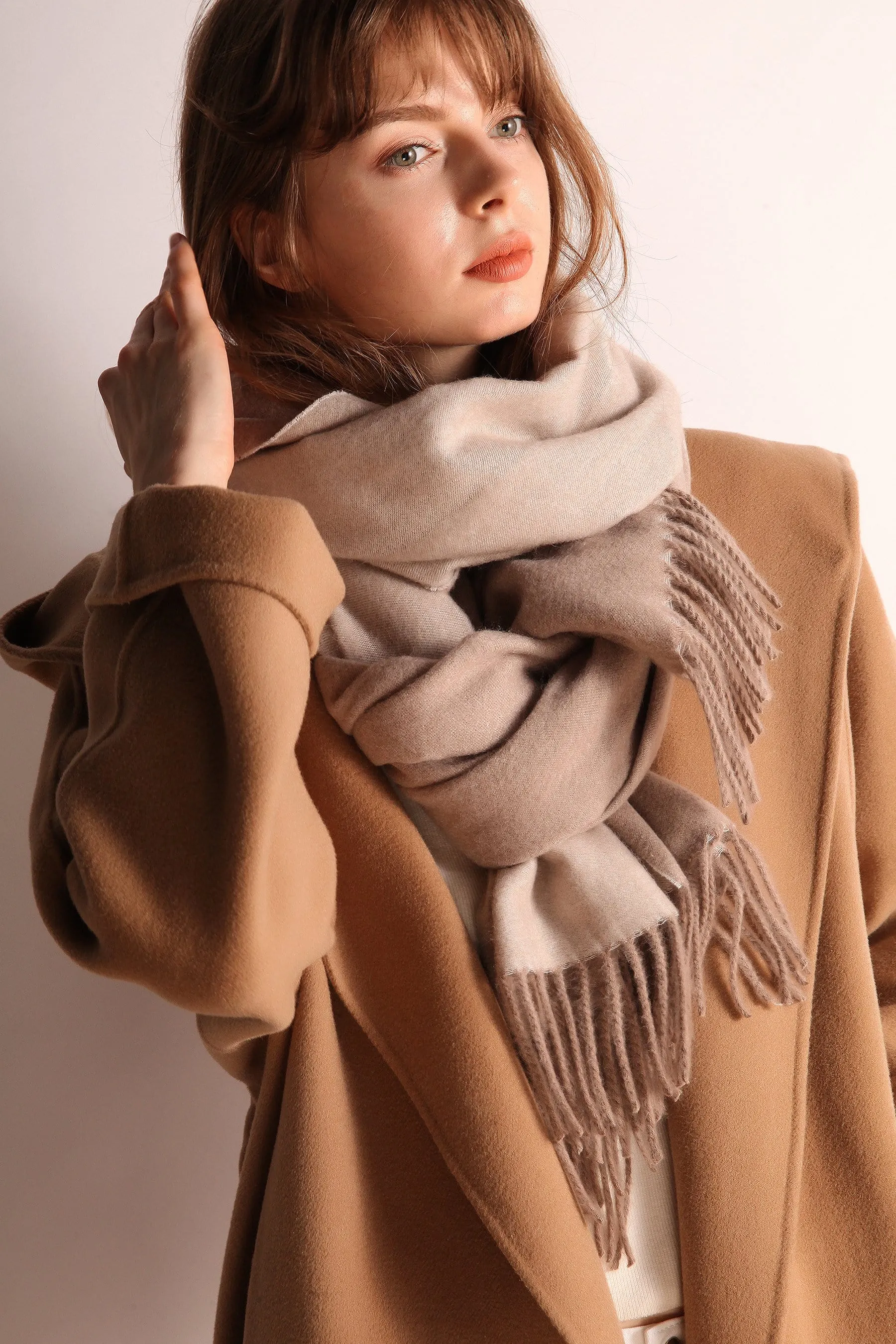 Minimalist Fringe Hem Scarf