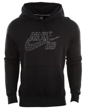 Nike Sb Icon Grid Fill Pullover Hoodie  Mens Style : 800950