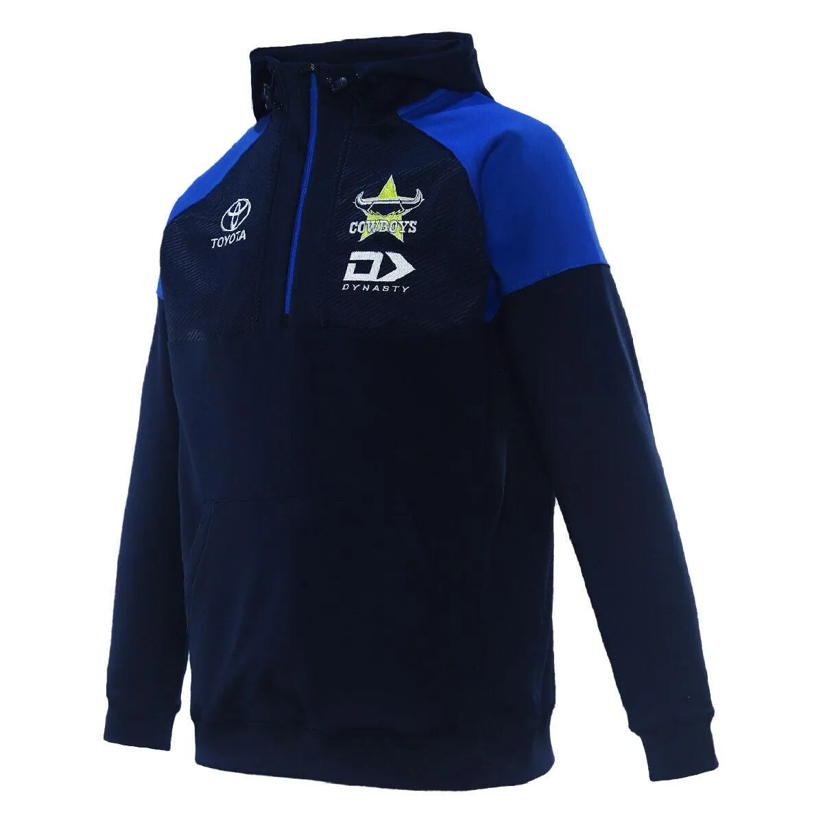 NRL 2024 1/4 Zip Pullover Hoodie - North Queensland Cowboys - Adult - DYNASTY