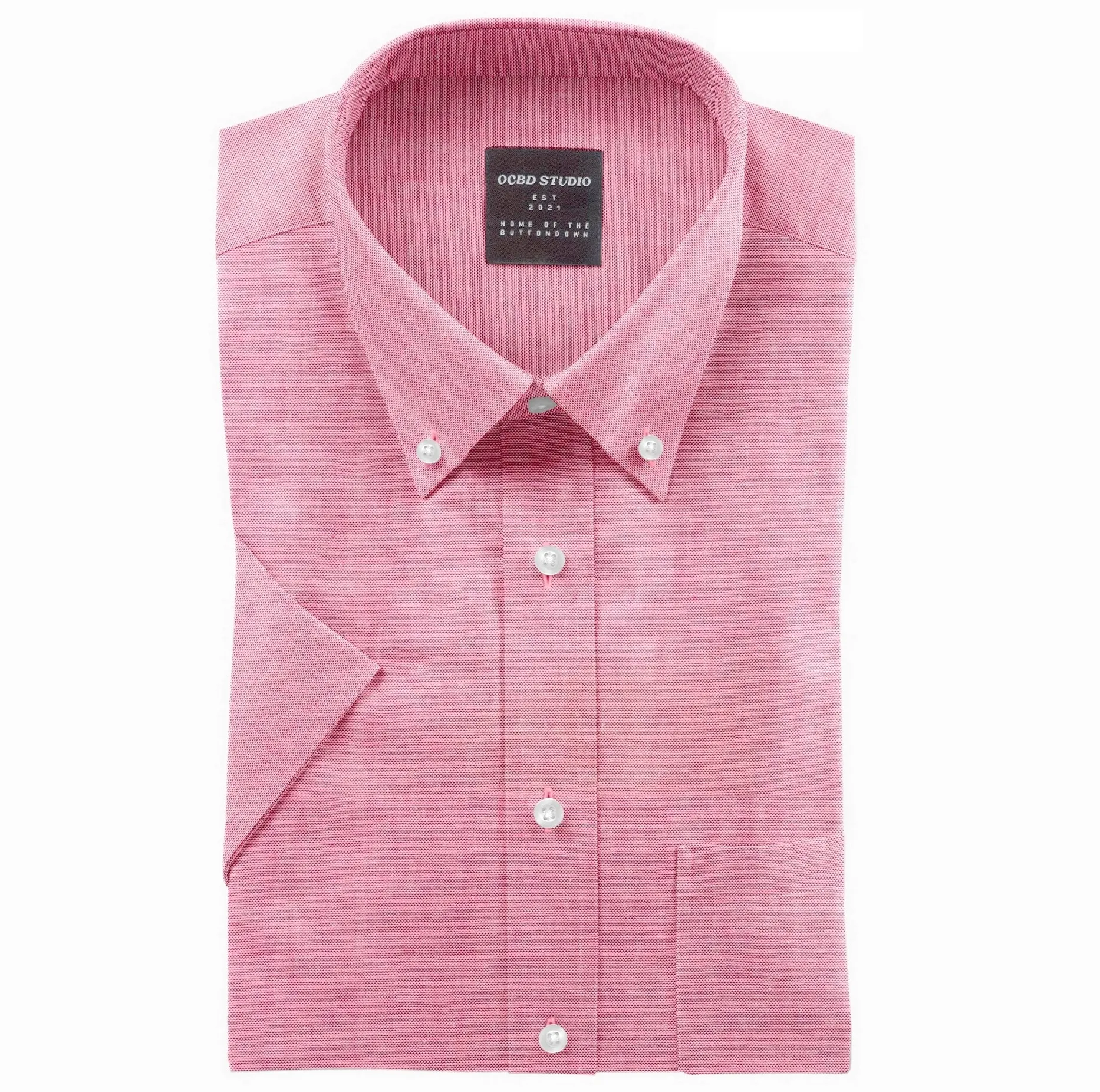 Oxford Button-Down - Short Sleeve - Pink