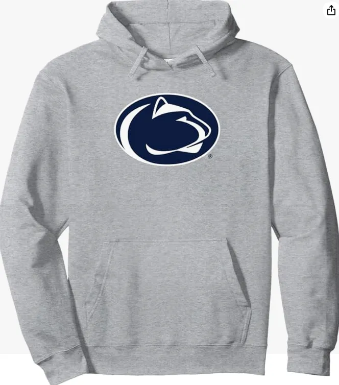 Penn State Nittany Lions Adult Gray Pullover Hoodie Sweatshirt