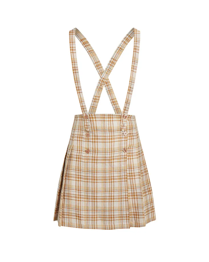 PLEATED SKIRT PLAID