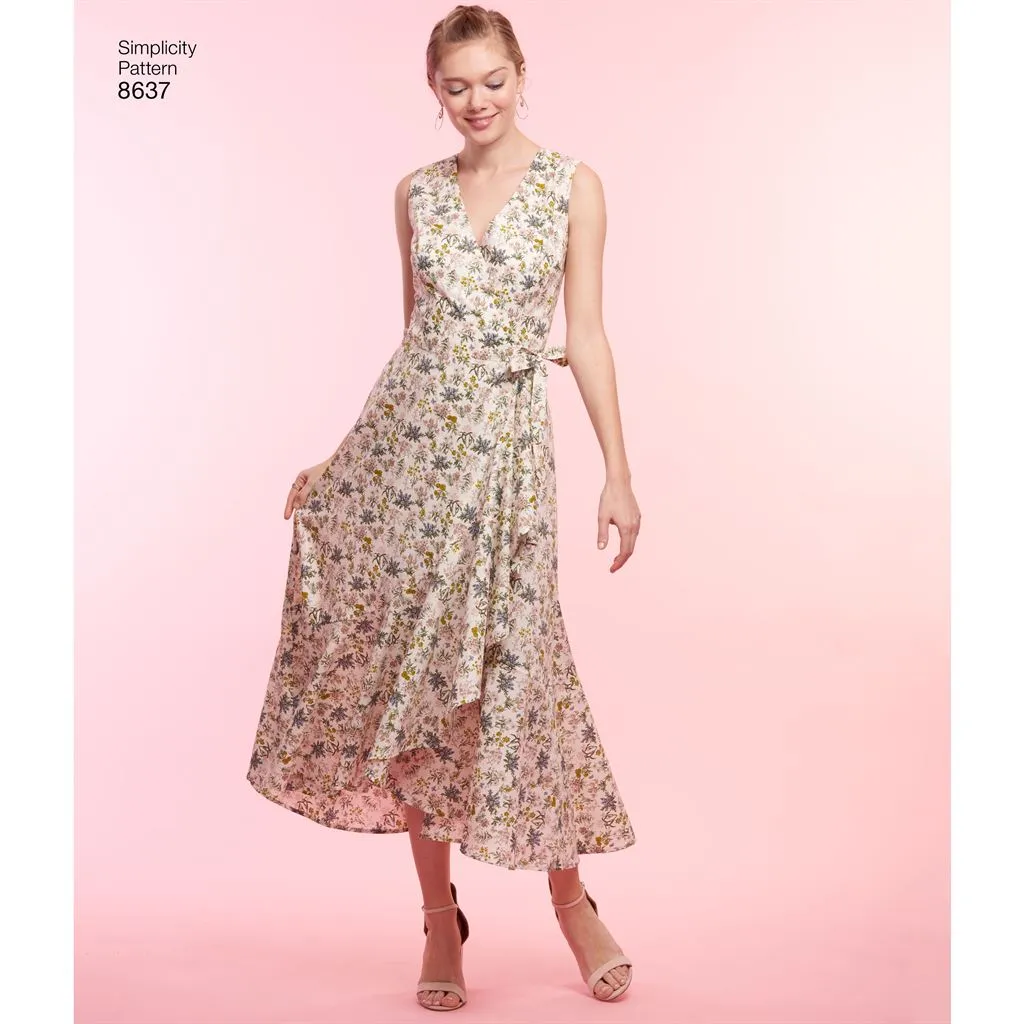 Simplicity Pattern 8637 Women’s Wrap Dress