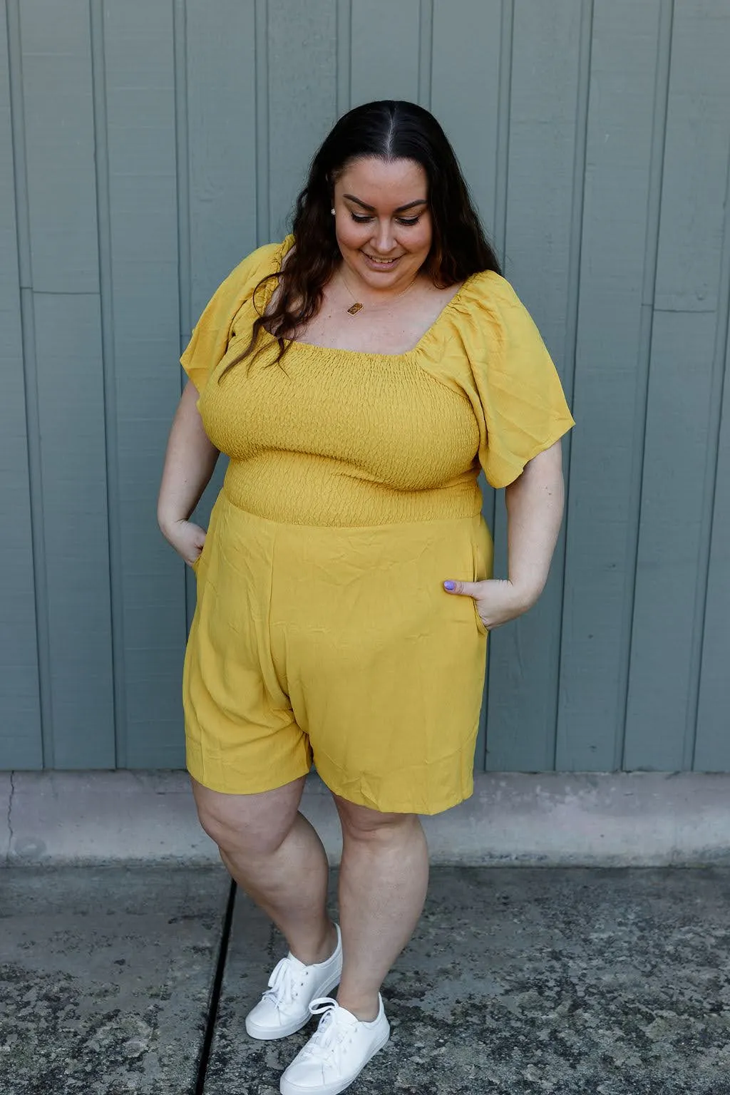 The Good as Gold Reversible Wrap Romper