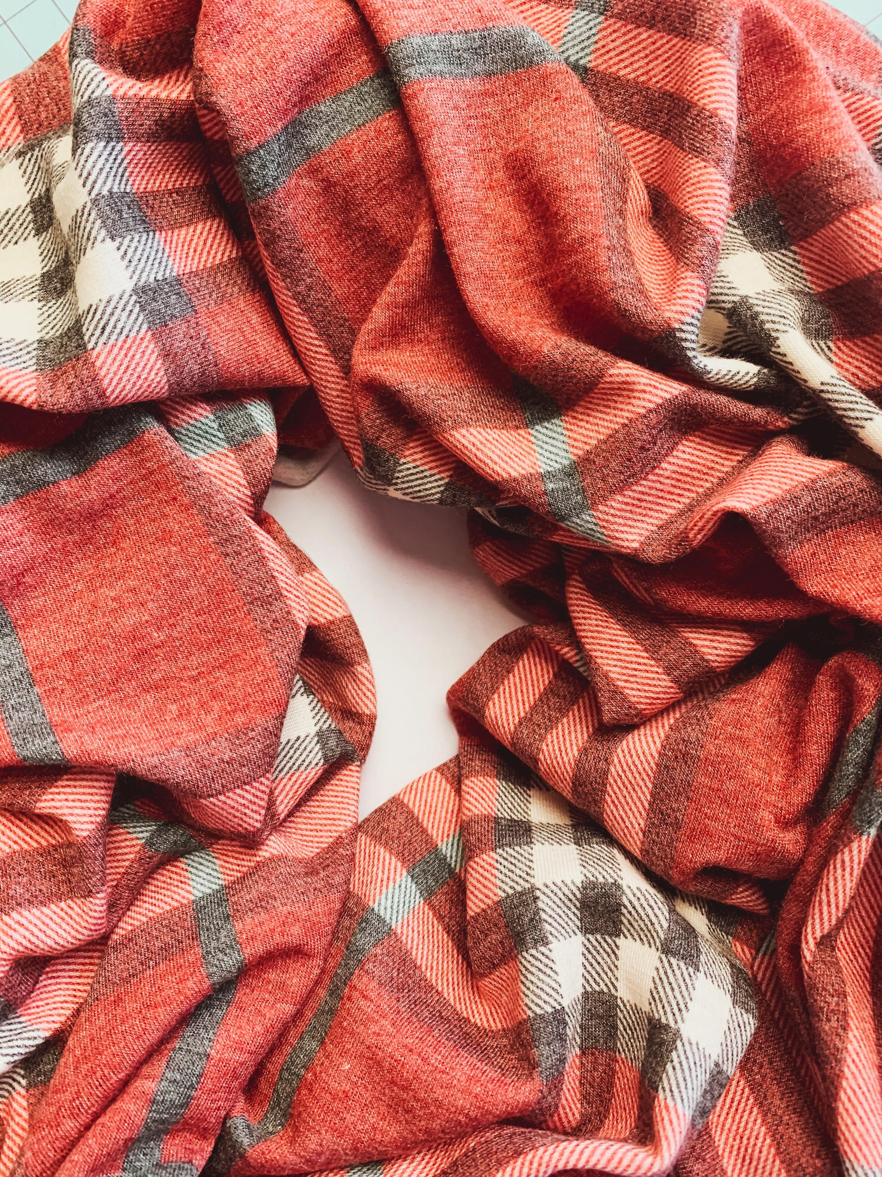 Vintage Plaid Scarf