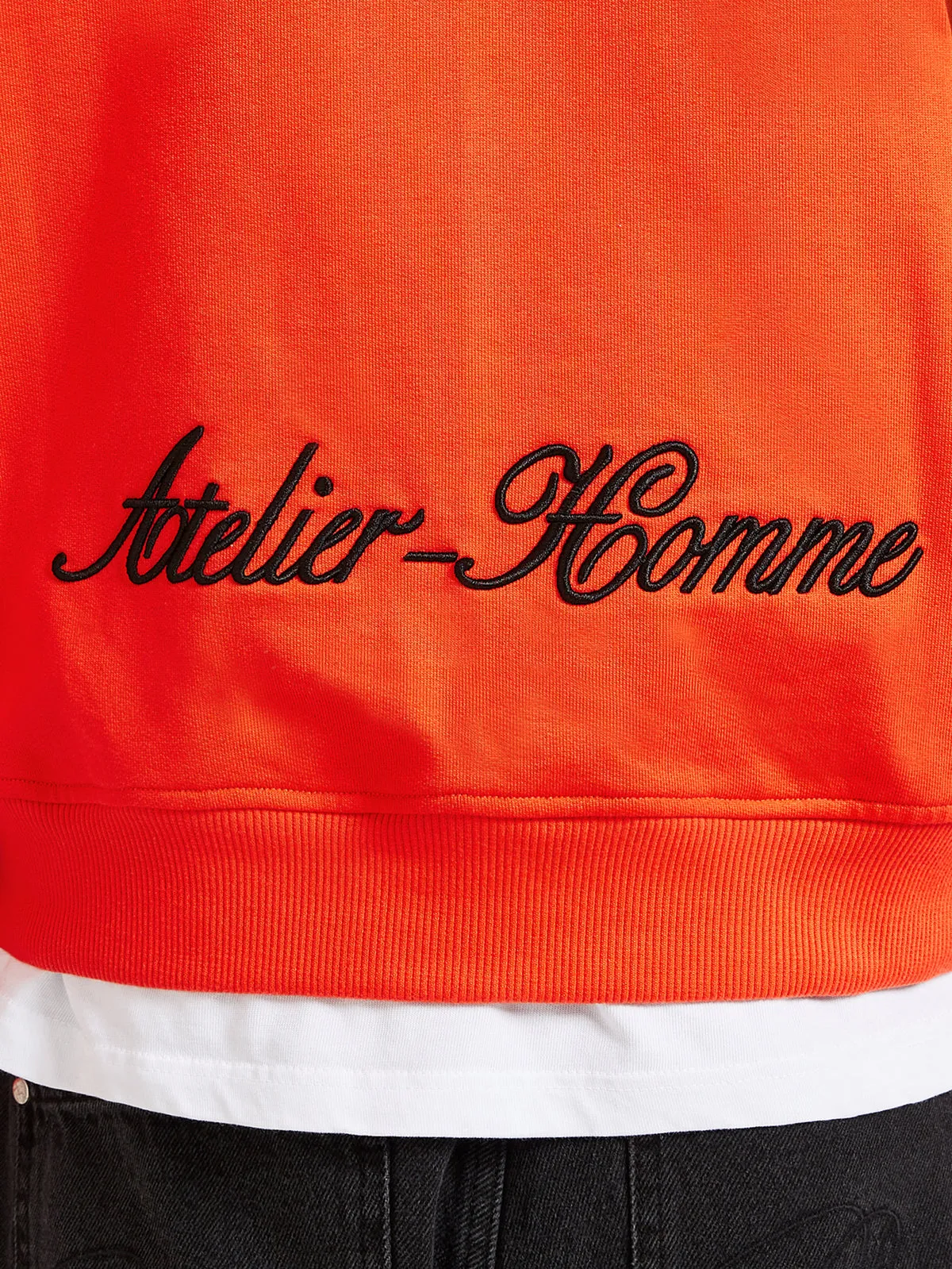 ZIP HOODIE ‘ATELIER HOMME’ - ORANGE