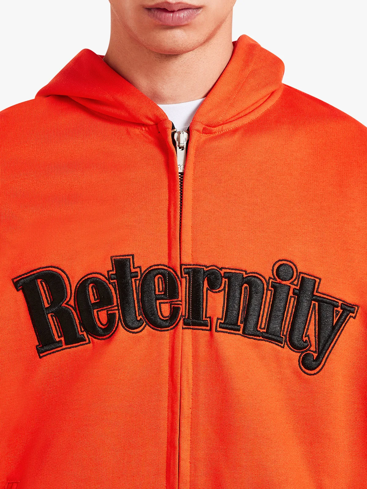 ZIP HOODIE ‘ATELIER HOMME’ - ORANGE