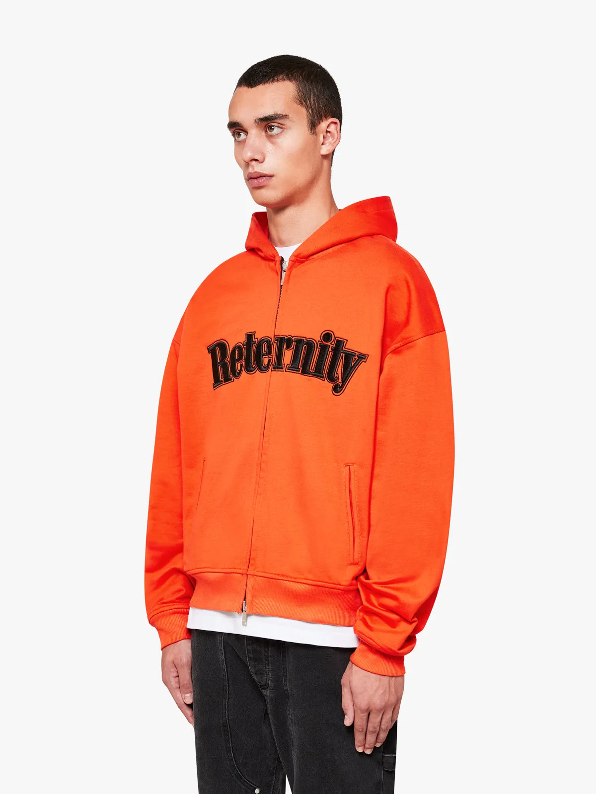 ZIP HOODIE ‘ATELIER HOMME’ - ORANGE